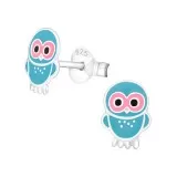 Owl - 925 Sterling Silver Kids Ear Studs SD3680