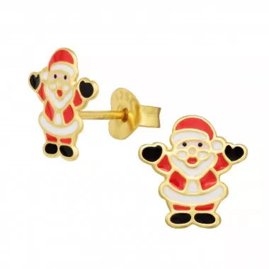 Santa Claus - 925 Sterling Silver Kids Ear Studs SD41758
