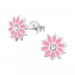 Flower - 925 Sterling Silver Kids Ear Studs SD4405