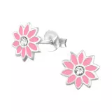 Flower - 925 Sterling Silver Kids Ear Studs SD4405