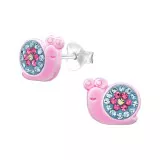 Snail - 925 Sterling Silver Kids Ear Studs SD48292