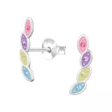 Colorful Climber - 925 Sterling Silver Kids Ear Studs SD49534