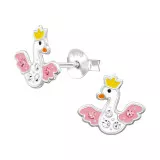 Duck - 925 Sterling Silver Kids Ear Studs SD49536
