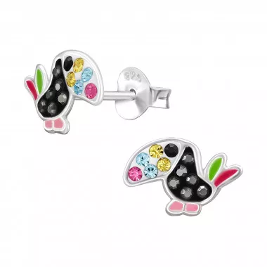 Hornbill - 925 Sterling Silver Kids Ear Studs SD49537