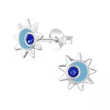 Sunflower, Sun - 925 Sterling Silver Kids Ear Studs SD49538