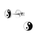 Ying Yang - 925 Sterling Silver Kids Ear Studs SD5656