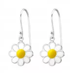 Flower - 925 Sterling Silver Kids Earrings SD15590