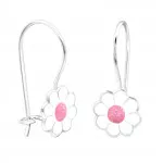 Flower - 925 Sterling Silver Kids Earrings SD28649