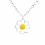 Flower - 925 Sterling Silver Kids Necklaces SD20346