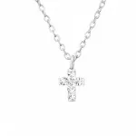 Cross - 925 Sterling Silver Kids Necklaces SD22112