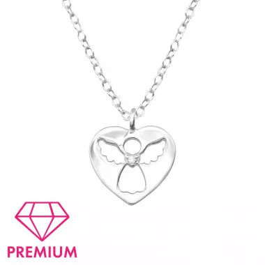 Angle - 925 Sterling Silver Kids Necklaces SD32079
