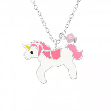 Unicorn - 925 Sterling Silver Kids Necklaces SD32738