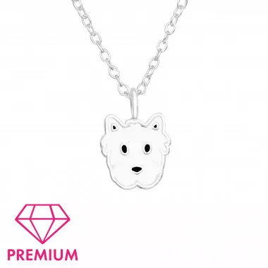 Dog - 925 Sterling Silver Kids Necklaces SD42705