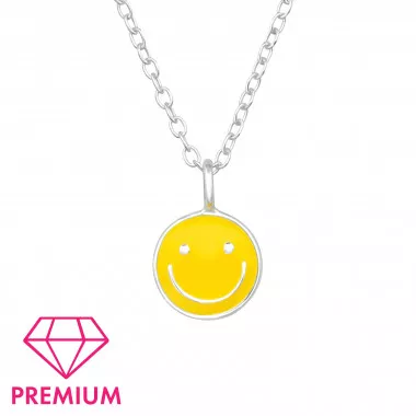 Smiley - 925 Sterling Silver Kids Necklaces SD46419