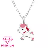 Poodle Dog - 925 Sterling Silver Kids Necklaces SD48767