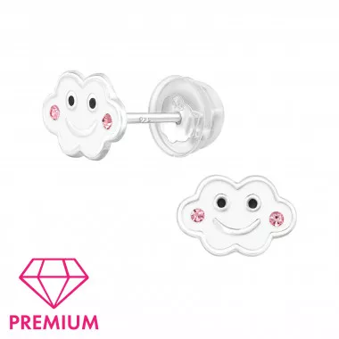 Smiley Cloud - 925 Sterling Silver Premium Kids Jewelry SD48806