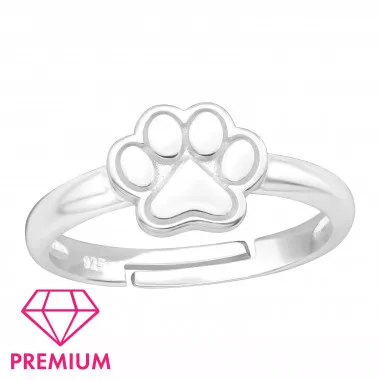 Paw Print - 925 Sterling Silver Kids Rings SD43692