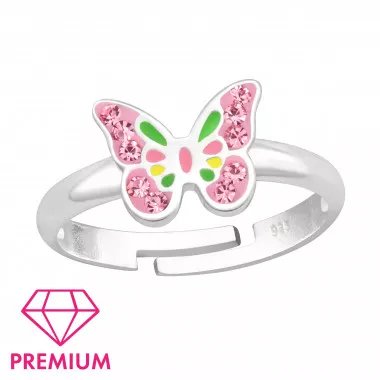 Butterfly - 925 Sterling Silver Kids Rings SD43985