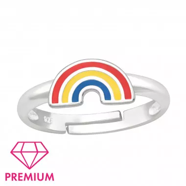 Rainbow - 925 Sterling Silver Kids Rings SD46312