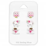 Pink - 925 Sterling Silver Kids Jewelry Sets SD28470