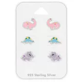 Dinosaur - 925 Sterling Silver Kids Jewelry Sets SD48995