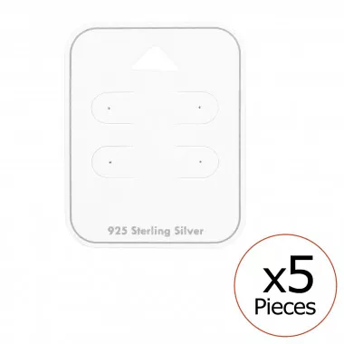 Card For 2 Pairs Of Ear Studs - Paper Packaging SD49453