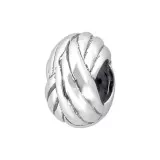 Stripped - 925 Sterling Silver Simple Beads SD13994