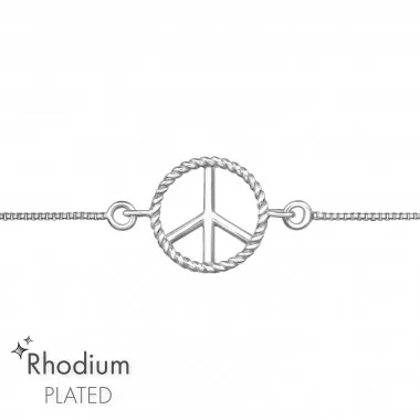 Peace Bolo - 925 Sterling Silver Bracelets SD46799