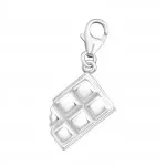 Chocolate Bar - 925 Sterling Silver Clasp Charms SD11371