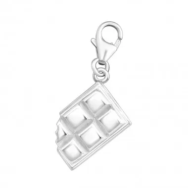 Chocolate Bar - 925 Sterling Silver Clasp Charms SD11371