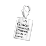 Grace - 925 Sterling Silver Clasp Charms SD9956
