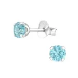 Tulip - 925 Sterling Silver Basic Stud Earrings SD18375