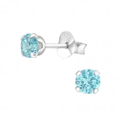 Tulip - 925 Sterling Silver Basic Stud Earrings SD18375