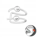 Plain - 925 Sterling Silver Cuff Earrings SD17634