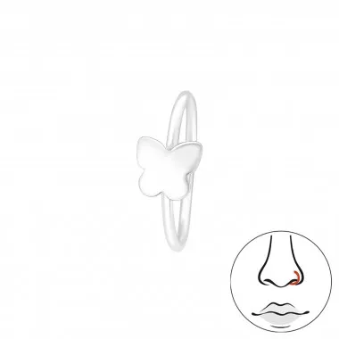 Butterfly - 925 Sterling Silver Nose Studs SD42571