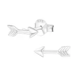 Arrow - 925 Sterling Silver Simple Stud Earrings SD16545