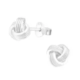 Knot - 925 Sterling Silver Simple Stud Earrings SD19977