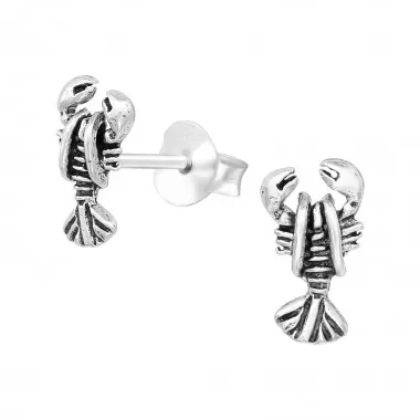 Lobsters - 925 Sterling Silver Simple Stud Earrings SD39915