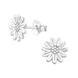 Sunflower - 925 Sterling Silver Simple Stud Earrings SD48144