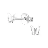 Butterfly - 925 Sterling Silver Simple Stud Earrings SD48785