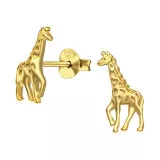 Giraffe - 925 Sterling Silver Simple Stud Earrings SD48958