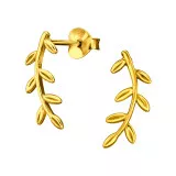 Vine - 925 Sterling Silver Simple Stud Earrings SD49679