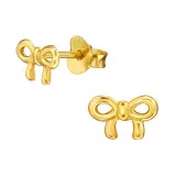 Bow - 925 Sterling Silver Simple Stud Earrings SD49720
