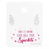 Laser Cut Butterfly - 925 Sterling Silver Stud Earring Sets  SD49011