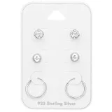 5mm Ball, Hoop - 925 Sterling Silver Stud Earring Sets  SD49409