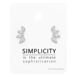 Leaf - 925 Sterling Silver Stud Earring Sets  SD49752