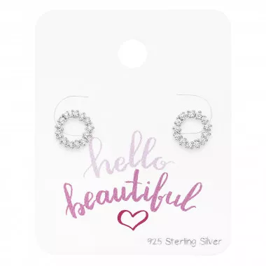 Sparking Wreath - 925 Sterling Silver Stud Earring Sets  SD49753