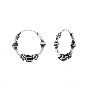 12mm Bali - 925 Sterling Silver Bali Hoops SD20587