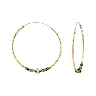 Bali - 925 Sterling Silver Bali Hoops SD40307