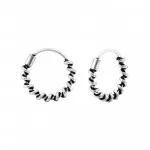 12mm bali - 925 Sterling Silver Bali Hoops SD6228